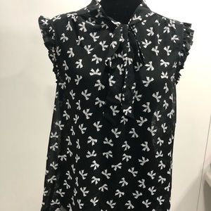 FOREVER21 blouse top ribbons tie